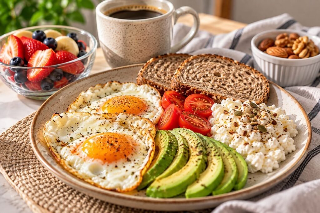 Imagem atual: Café da manhã com proteína depois dos 40