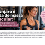 Mounjaro e perda de massa muscular: mulher depois dos 40 treinando com halteres